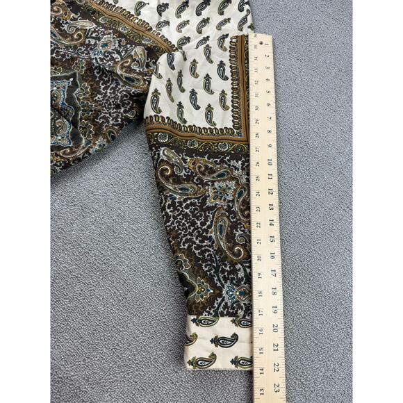 Y2K Emanuel Ungaro Liberté L Multicolor Paisley Pattern Button Down Shirt - Picture 7 of 9